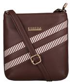 Esbeda Brown Color Medium Size Rayon Slingbag For Womens