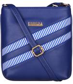 Esbeda Navy Blue Color Medium Size Rayon Slingbag For Womens
