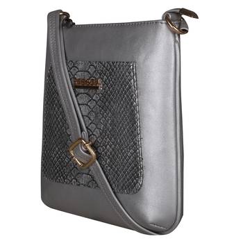 Esbeda Silver Color Medium Size Shiny Glitter Slingbag For Womens 5