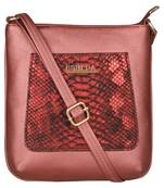 Esbeda Maroon Color Medium Size Shiny Glitter Slingbag For Womens
