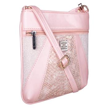 Esbeda Pink Color Medium Size Damask Slingbag For Womens 7