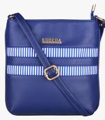 Esbeda Navy Blue Color Medium Size Rayon Slingbag For Womens