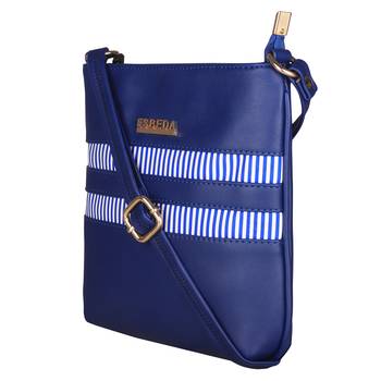 Esbeda Navy Blue Color Medium Size Rayon Slingbag For Womens 5