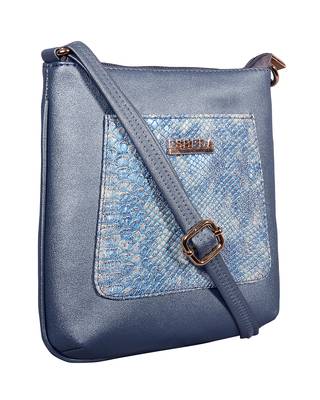 Esbeda Blue Color Medium Size Shiny Glitter Slingbag For Womens 10