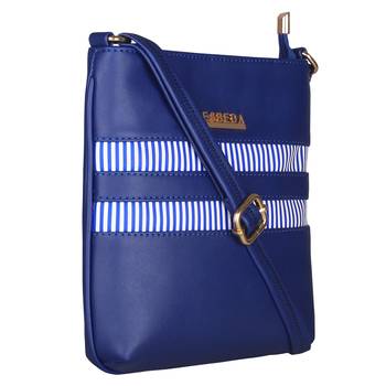 Esbeda Navy Blue Color Medium Size Rayon Slingbag For Womens 7