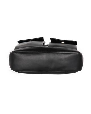 Esbeda Black Color Solid Camaro Crossbody Sling bag For Men 6