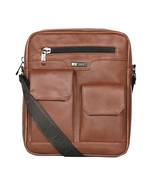 Esbeda Tan Color Solid Camaro Crossbody Sling bag For Men