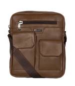 Esbeda Khaki Color Solid Camaro Crossbody Sling bag For Men