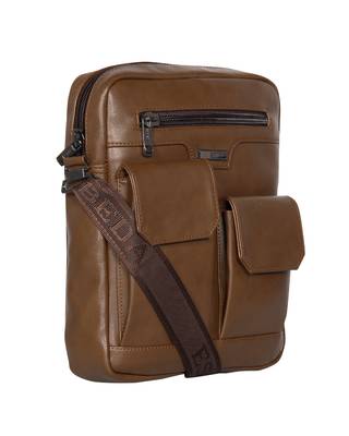 Esbeda Khaki Color Solid Camaro Crossbody Sling bag For Men 4