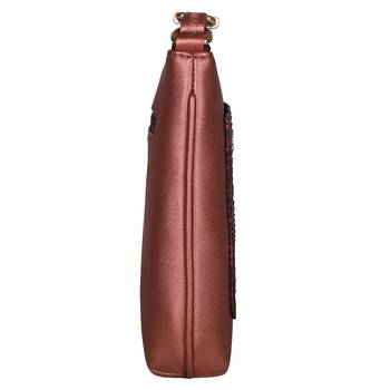 Esbeda Maroon Color Medium Size Shiny Glitter Slingbag For Womens 12