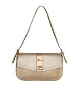 Gold Color Solid Sweet Elegant Sling bag For Women