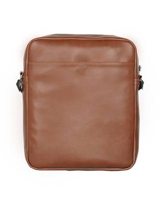 Esbeda Tan Color Solid Camaro Crossbody Sling bag For Men 8