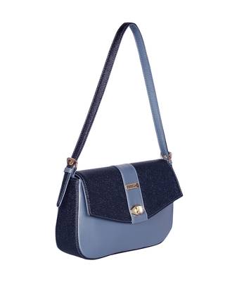 Esbeda Blue Color Solid Sweet Elegant Sling bag For Women 7