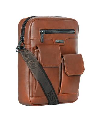 Esbeda Tan Color Solid Camaro Crossbody Sling bag For Men 10