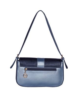 Esbeda Blue Color Solid Sweet Elegant Sling bag For Women 11