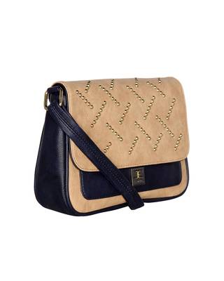 Esbeda Blue Color solid Ball stud Sling Bag For Women 7