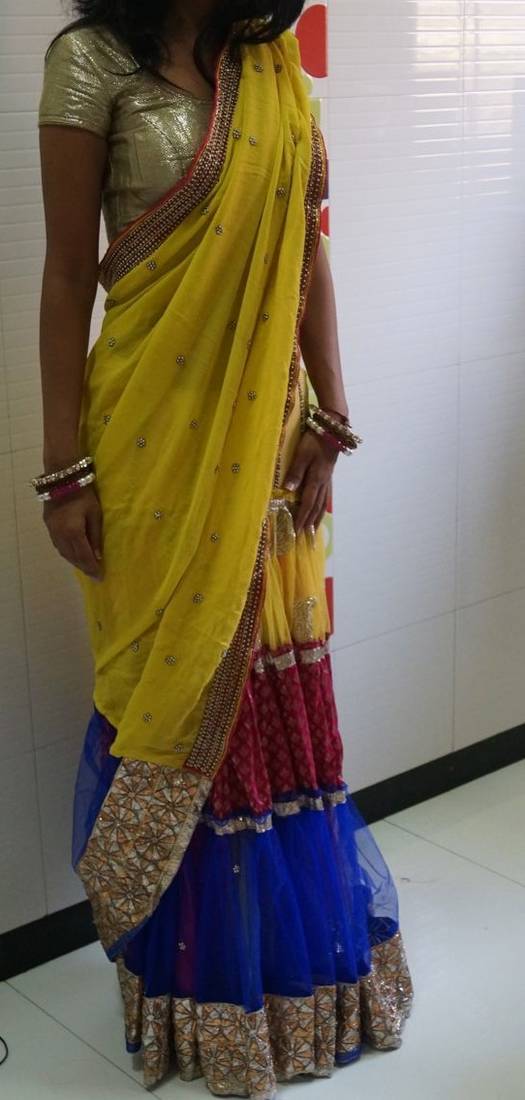 Ghagra cum saree