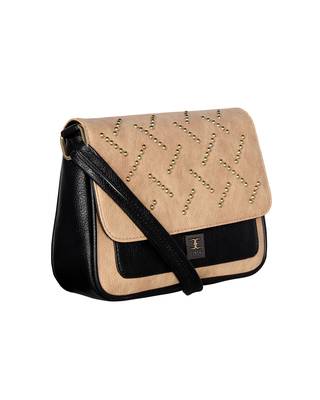 Esbeda Black Color solid Ball stud Sling Bag For Women 10