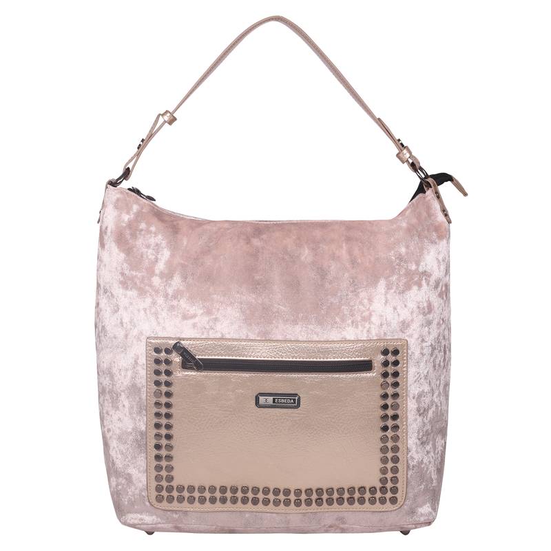 Esbeda Beige Solid PU Synthetic Totebag For Women's