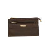 Esbeda Brown Solid Pu Synthetic Material Wallet For Women