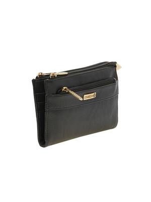 Esbeda Black Solid Pu Synthetic Material Wallet For Women 8