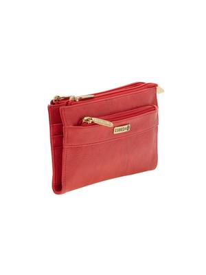 Esbeda Red Solid Pu Synthetic Material Wallet For Women 8