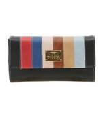 Esbeda Black Solid Pu Synthetic Material Wallet For Women