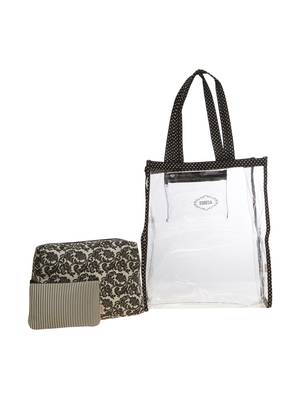 Esbeda Black Printed Pu Synthetic Material Travelling Kit For Women 3