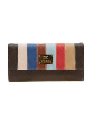 Esbeda Brown Solid Pu Synthetic Material Wallet For Women 1