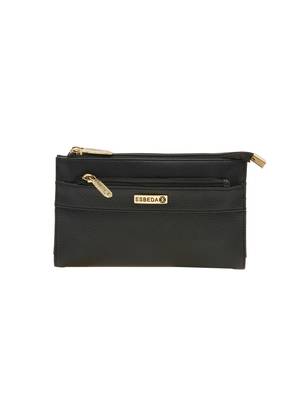 Esbeda Black Solid Pu Synthetic Material Wallet For Women 3