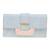 Esbeda Light Blue Solid Pu Synthetic Material Wallet For Women