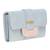 Esbeda Light Blue Solid Pu Synthetic Material Wallet For Women
