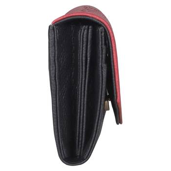 Esbeda Red Color PU Synthetic Material Stiches Wallet For Womens 6