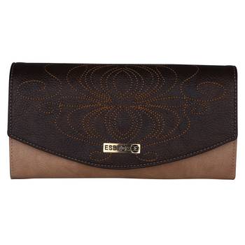 Esbeda Brown Color PU Synthetic Material Stiches Wallet For Womens 1