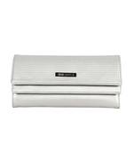 Esbeda Silver Color Small Size Solid Star Emboss Trifold Wallet For Women