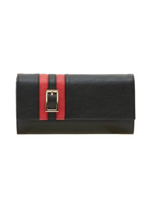 Esbeda Black Solid Pu Synthetic Material Wallet For Women 3