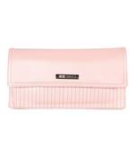 Esbeda Pink Color Small Size Solid Flapover Wallet For Women