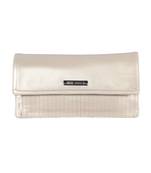 Esbeda Cream Color Small Size Solid Flapover Wallet For Women