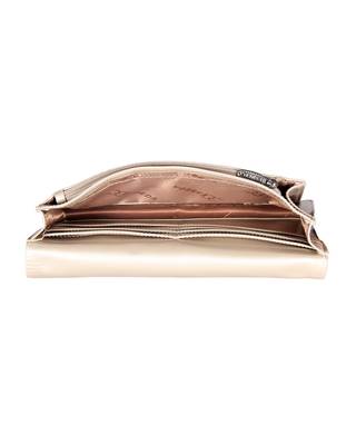Esbeda Cream Color Small Size Solid Flapover Wallet For Women 5