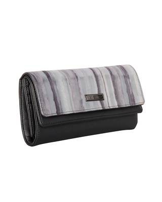Esbeda Grey Color Printed Fusion wallet For Women 3