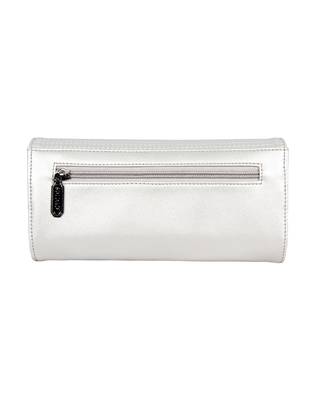 Esbeda Silver Color Small Size Solid Star Emboss Trifold Wallet For Women 8