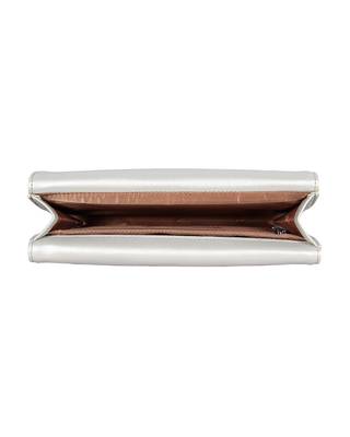 Esbeda Silver Color Small Size Solid Star Emboss Trifold Wallet For Women 9