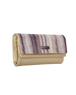 Esbeda Gold Color Printed Fusion wallet For Women 6