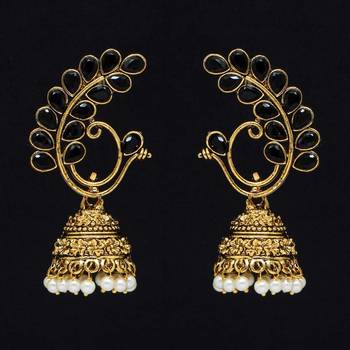 Black jhumkas 1