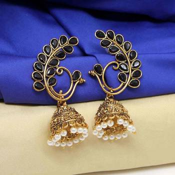 Black jhumkas 2