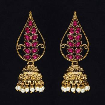 Purple jhumkas 1