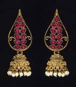Purple jhumkas