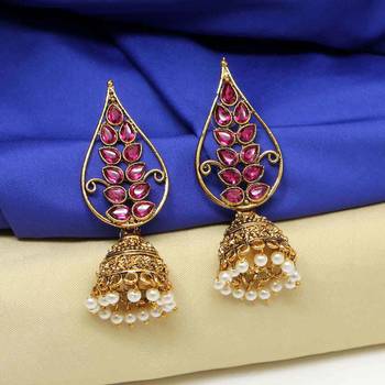 Purple jhumkas 2