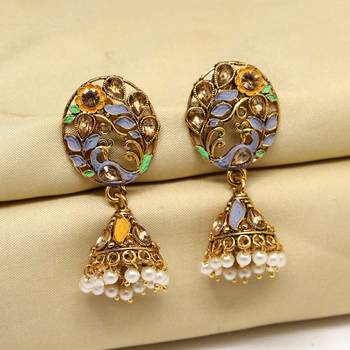 Grey jhumkas 2