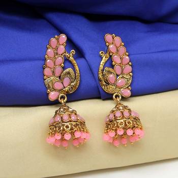 Pink jhumkas 2
